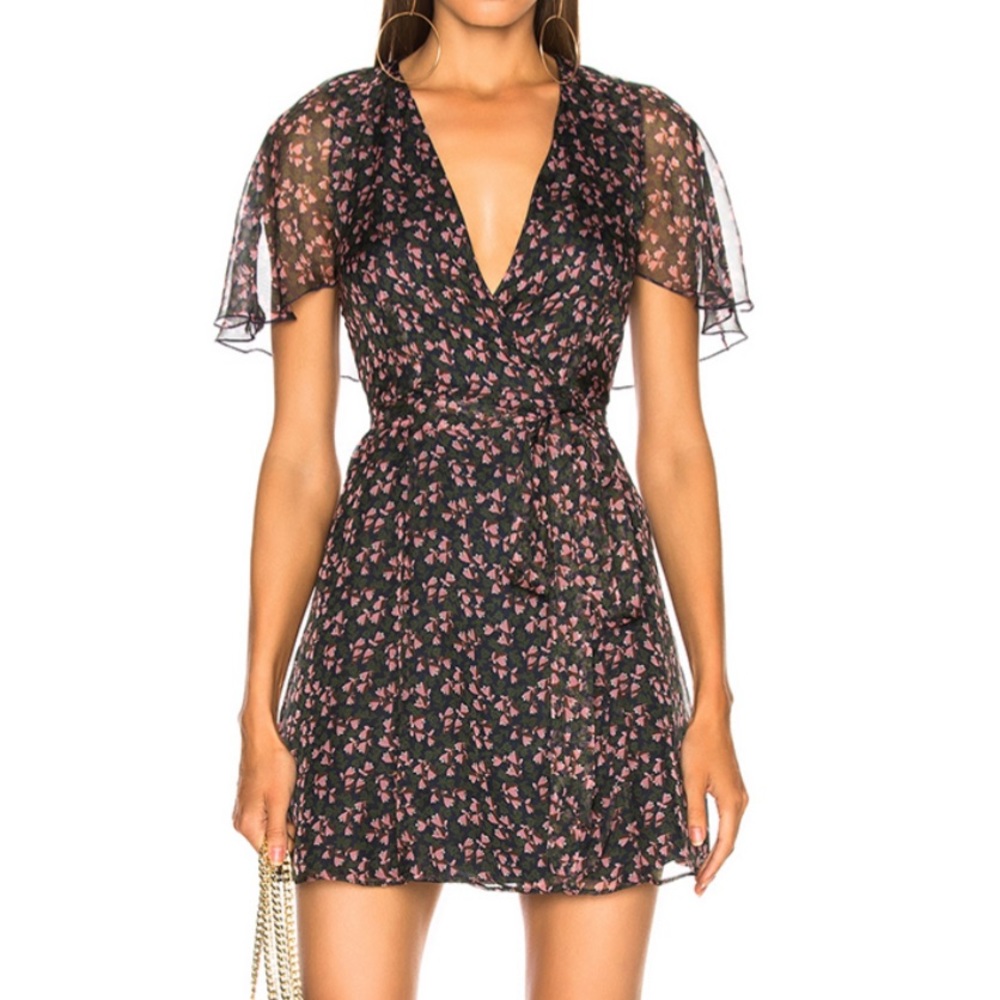 Alexa Chung mini wrap dress